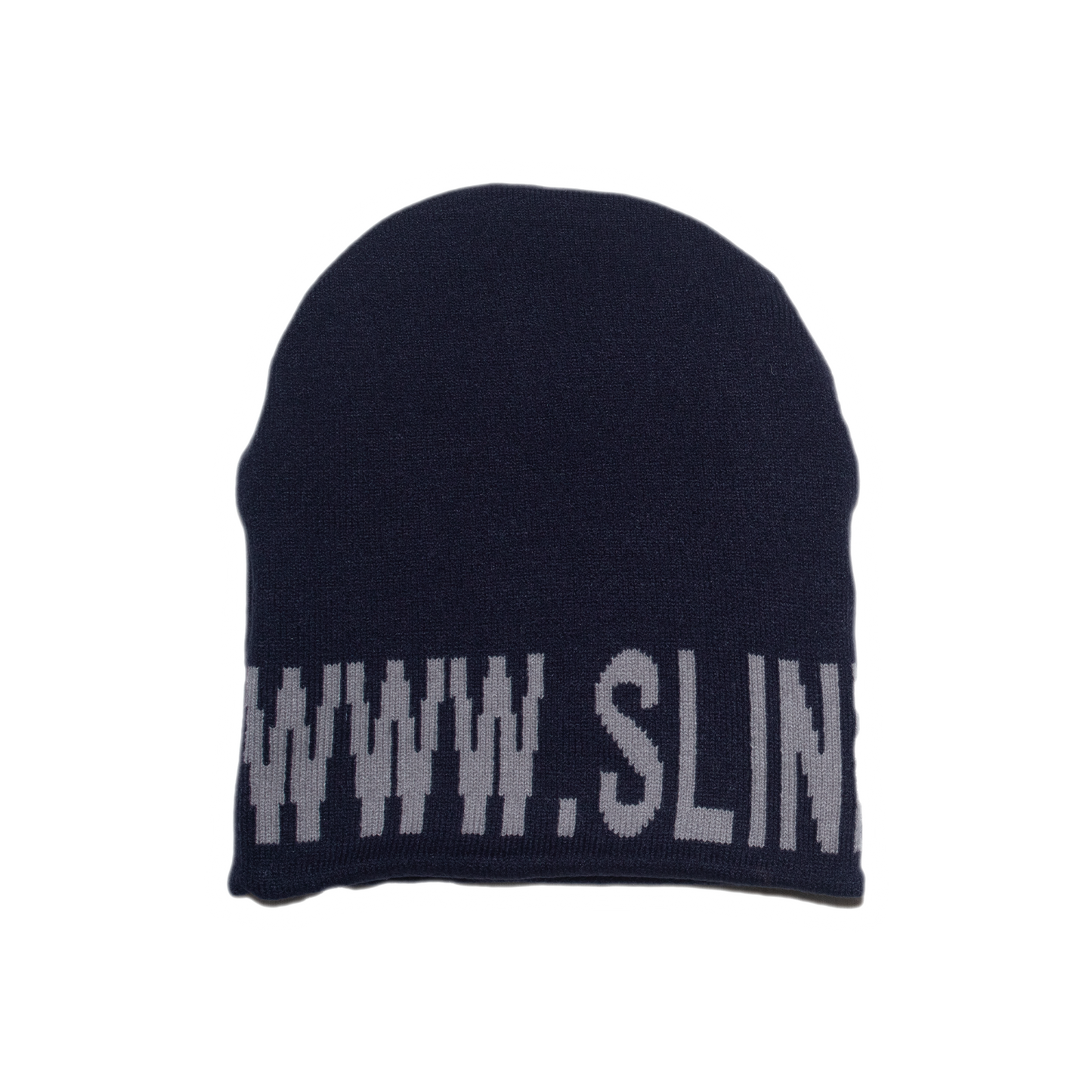 NY Reversible Skull Beanie - Navy/Black