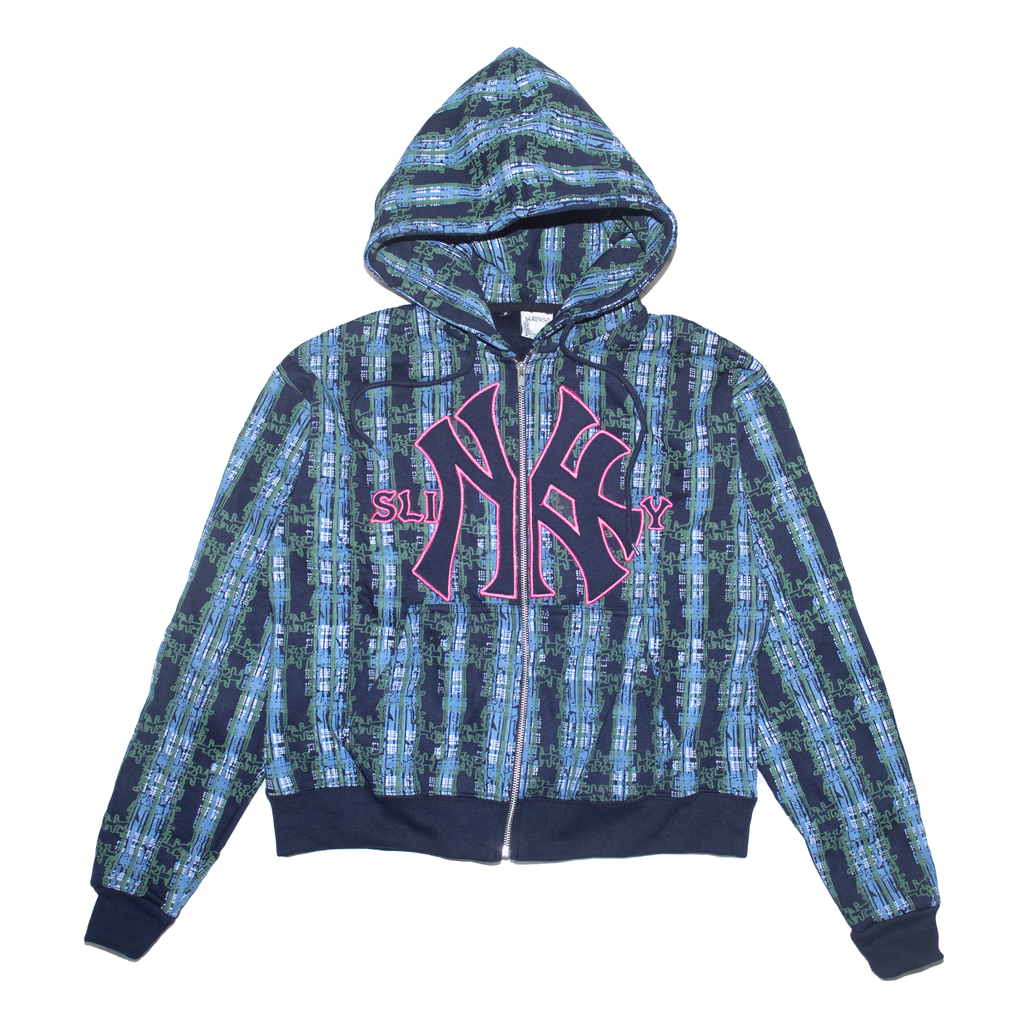 トップス SLINKY YANKEES BOOTLEG PLAID ZIP HOODIE hoodie1.png?v=1754936115