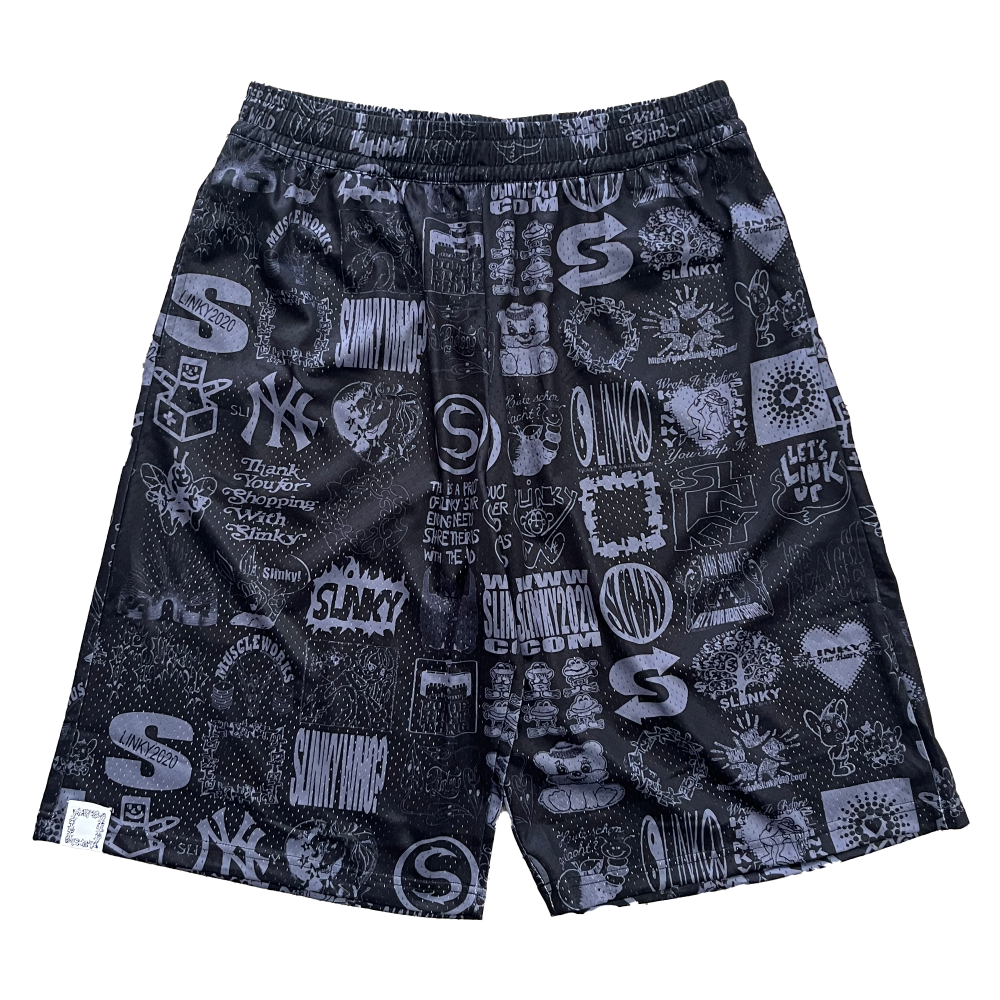 パンツ slinky2020 Sketchbook Mesh Short - Black More Is More Mesh Short - Black – Slinky 2020