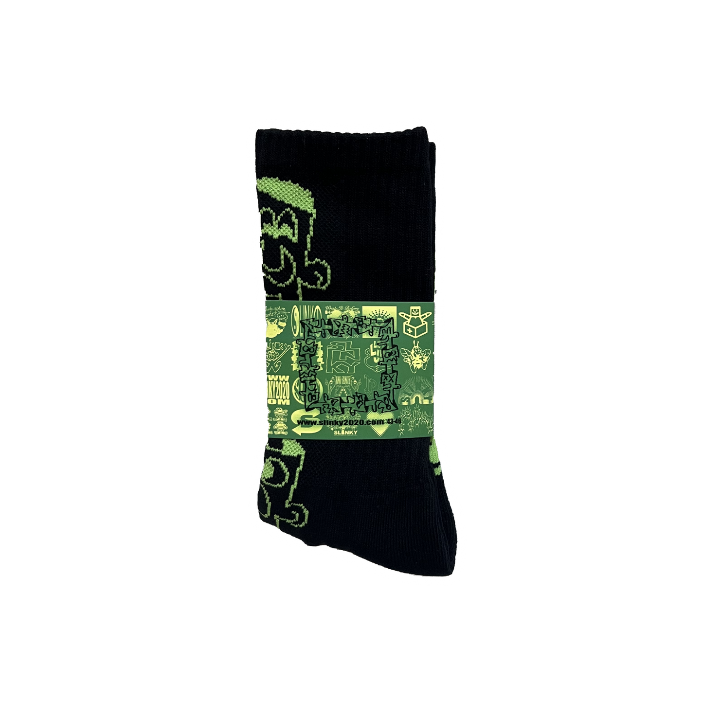 Moodswings Socks - Black/Green