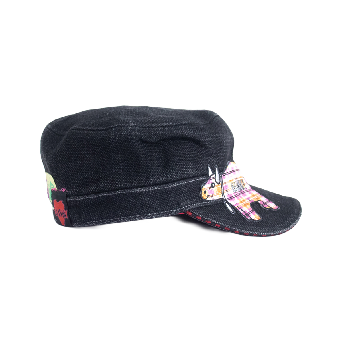 Cow Painter Hat - Black