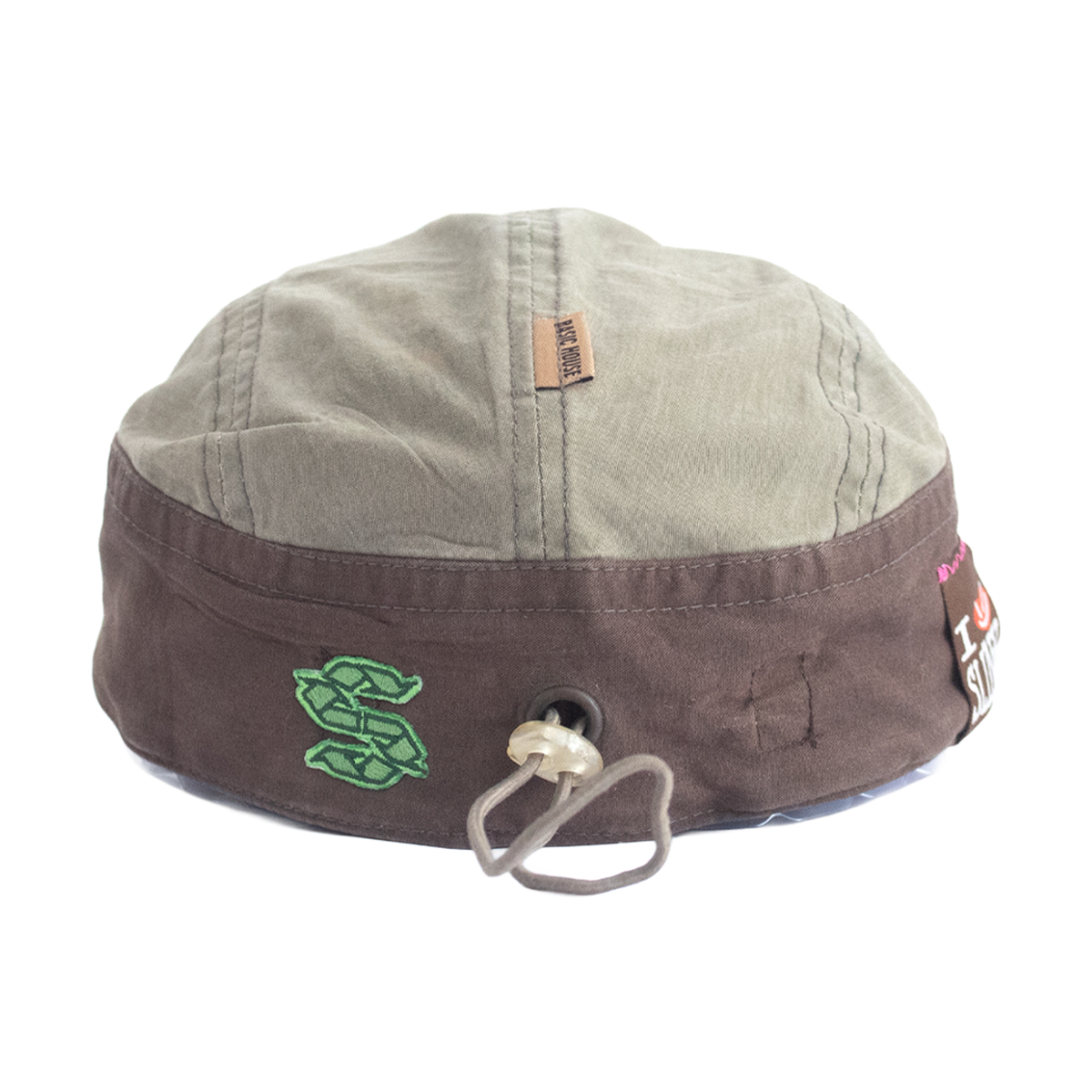 Playground Hat - Green/Brown