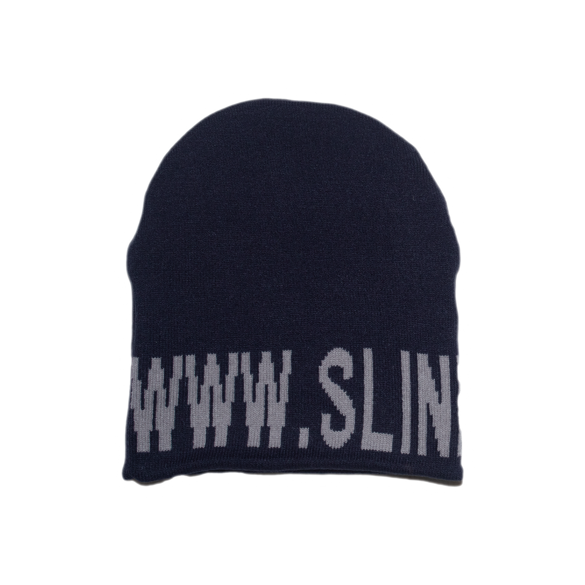 NY Reversible Skull Beanie - Navy/Black