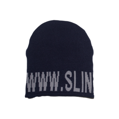 NY Reversible Skull Beanie - Navy/Black