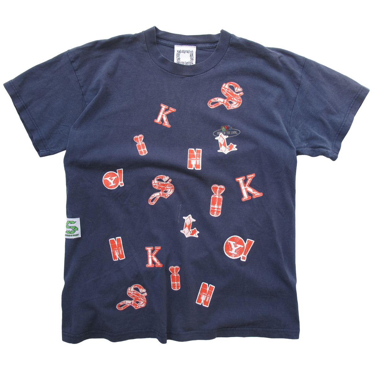 Letters Tee - Navy