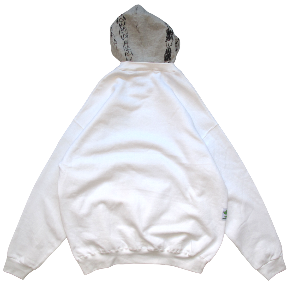 Two Tone Hood - White/Grey