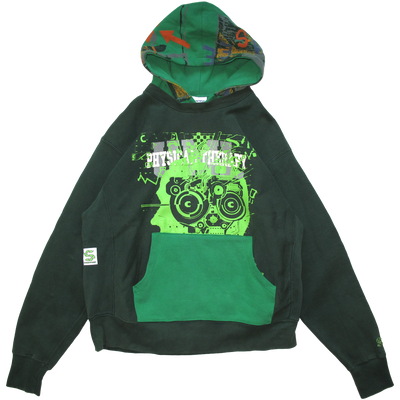 Brain Damage Multi Color Hood - Green