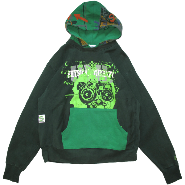 Brain Damage Multi Color Hood - Green