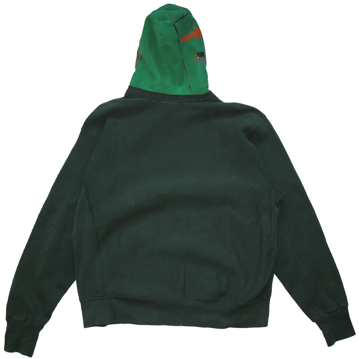 Brain Damage Multi Color Hood - Green