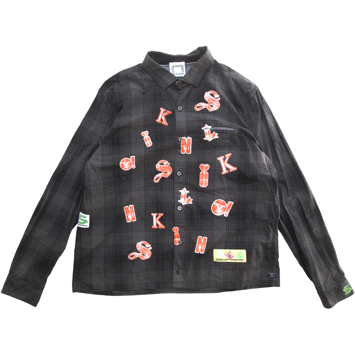 Letters Shirt - Dark Grey