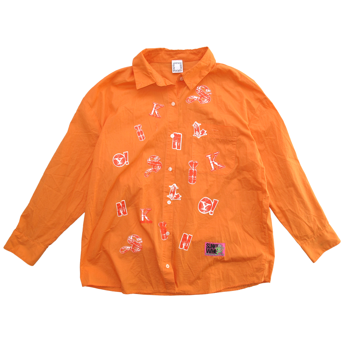 Letters Shirt - Orange