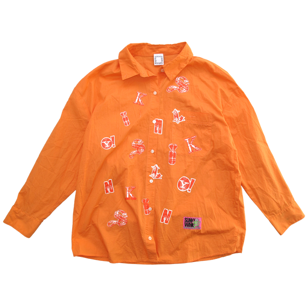 Letters Shirt - Orange