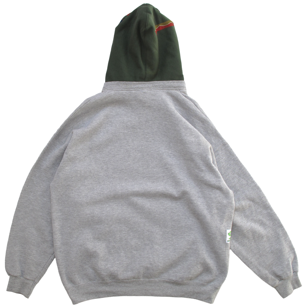 Letters Two Tone Hood - Grey/Forest