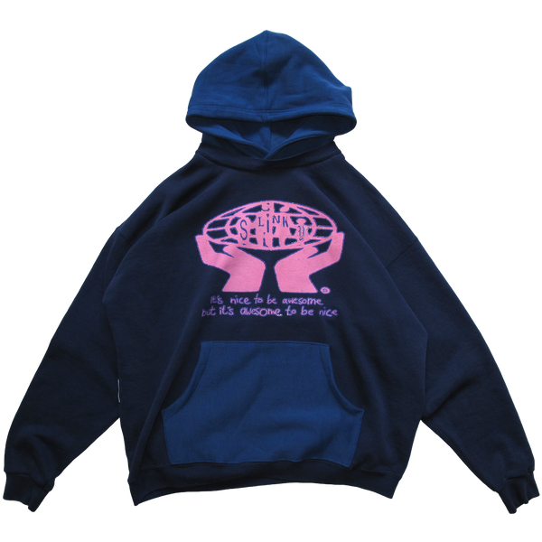 Awesome Two Tone Hood - Navy/Blue