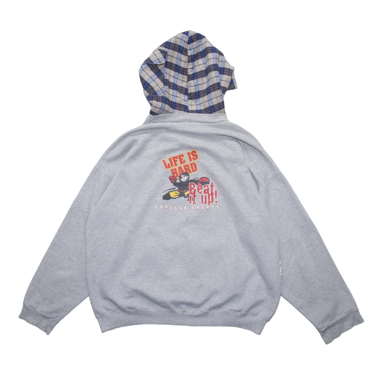 Gorilla Two Tone Hood - Grey/Plaid