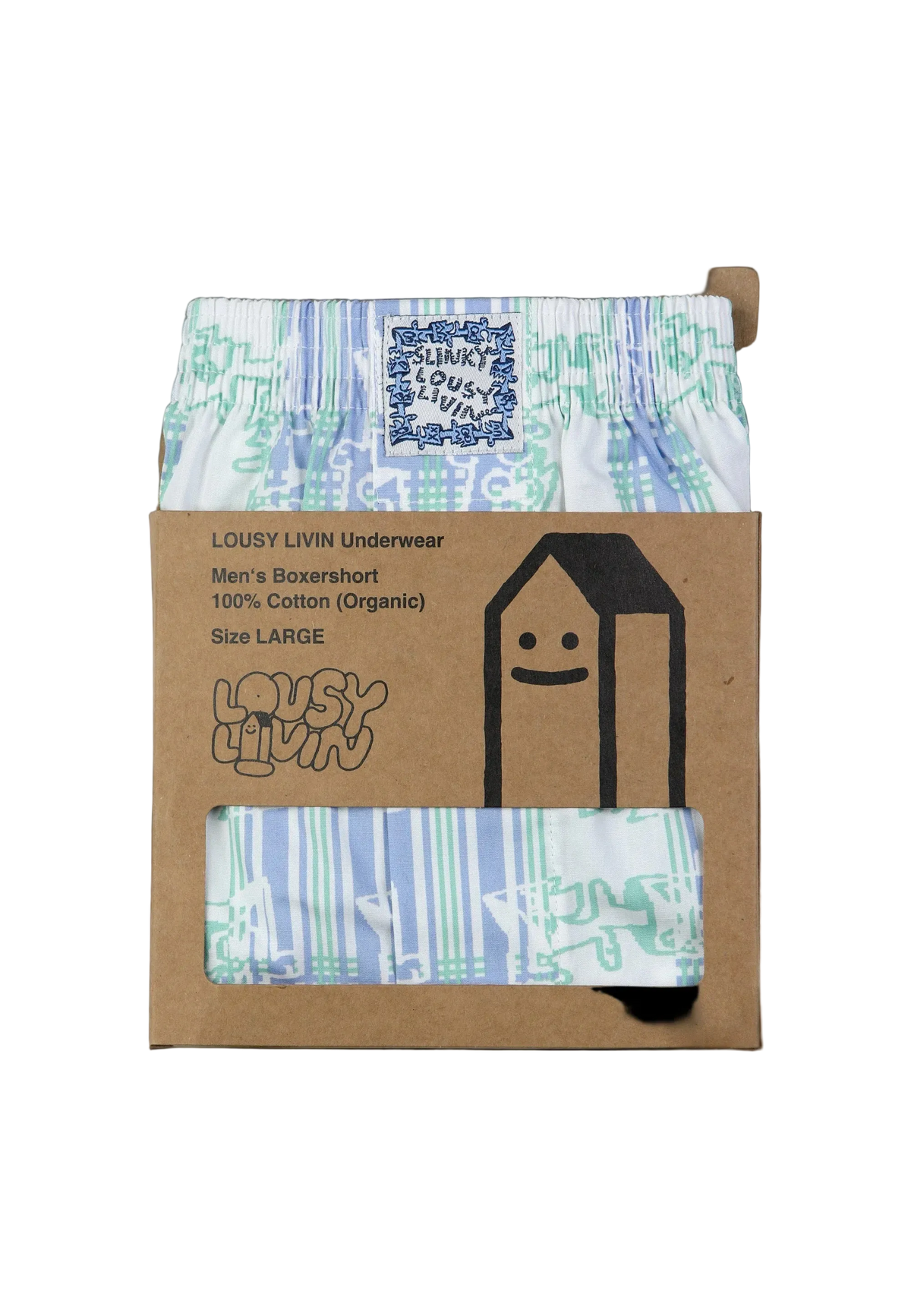 Lousy Livin & Slinky Boxershort - White/Plaid
