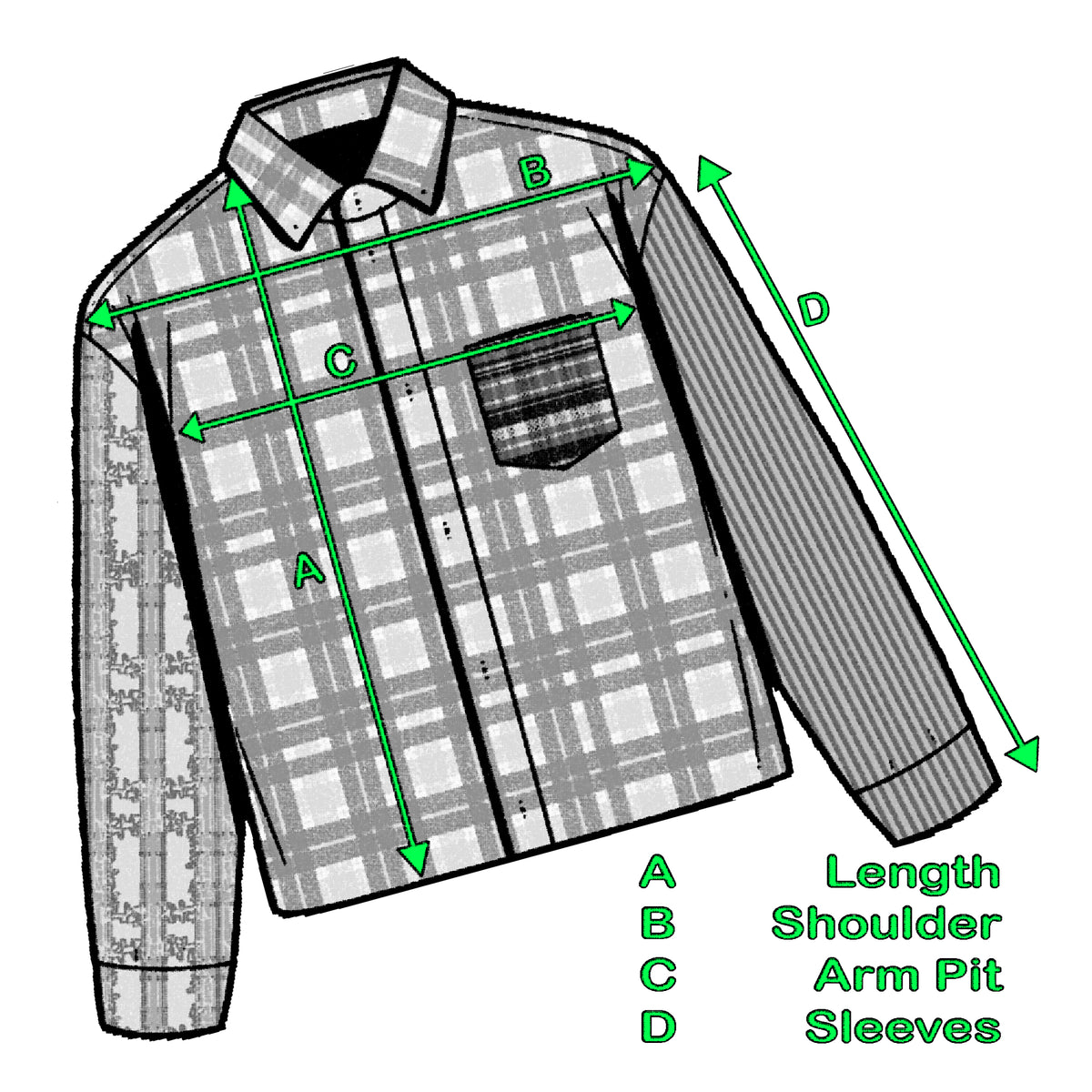 Multi Pattern Shirt - Plaid