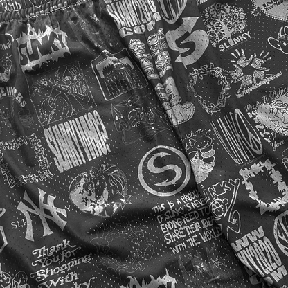 パンツ slinky2020 Sketchbook Mesh Short - Black More Is More Mesh Short - Black – Slinky 2020