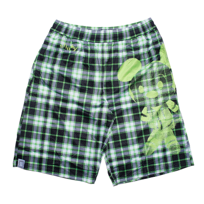 Mouse Mesh Short - Green Plaid – slinky2020 Mouse Mesh Short - Green Plaid – slinky2020