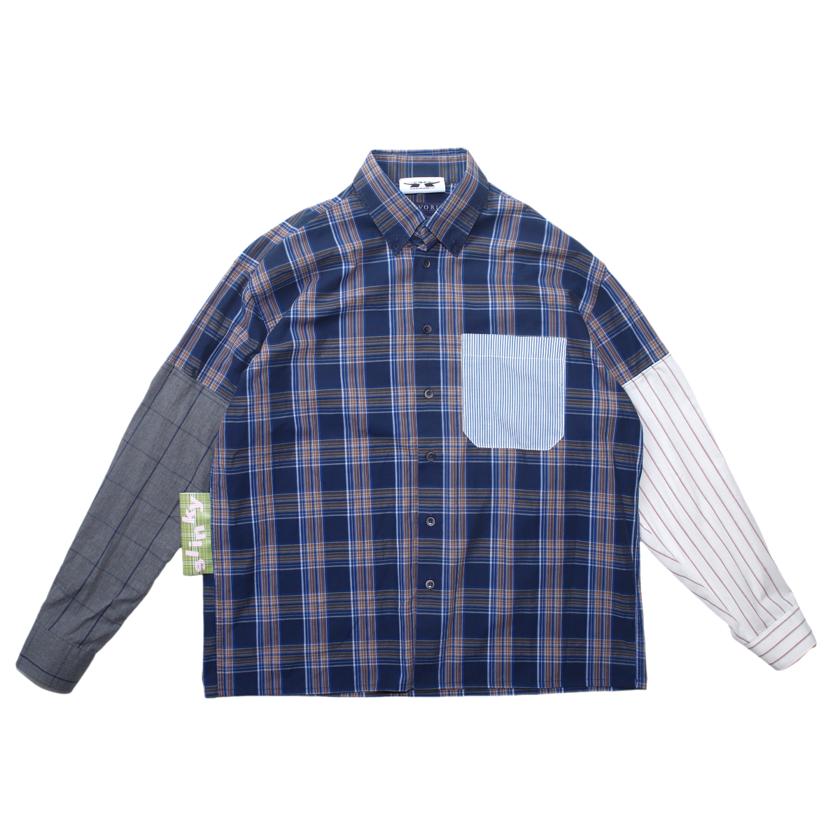 Multi Pattern Shirt - Navy