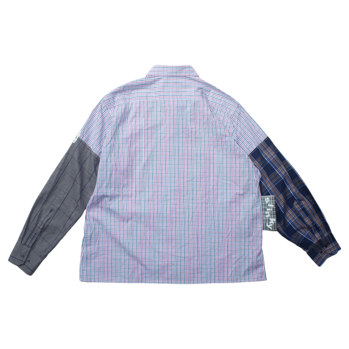 Multi Pattern Shirt - White/Blue