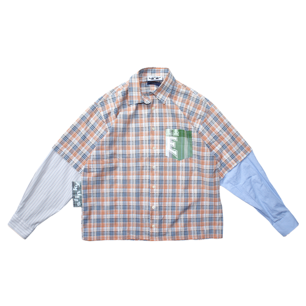 Multi Pattern Shirt - Orange
