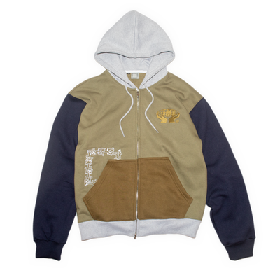 Multi Color Zip Hood
