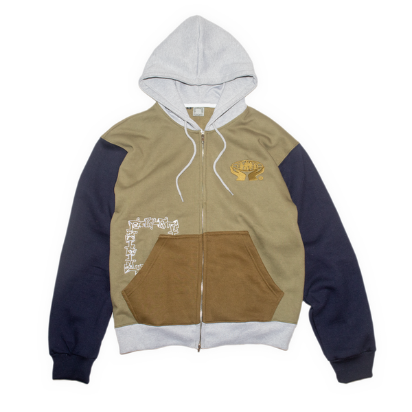 Multi Color Zip Hood
