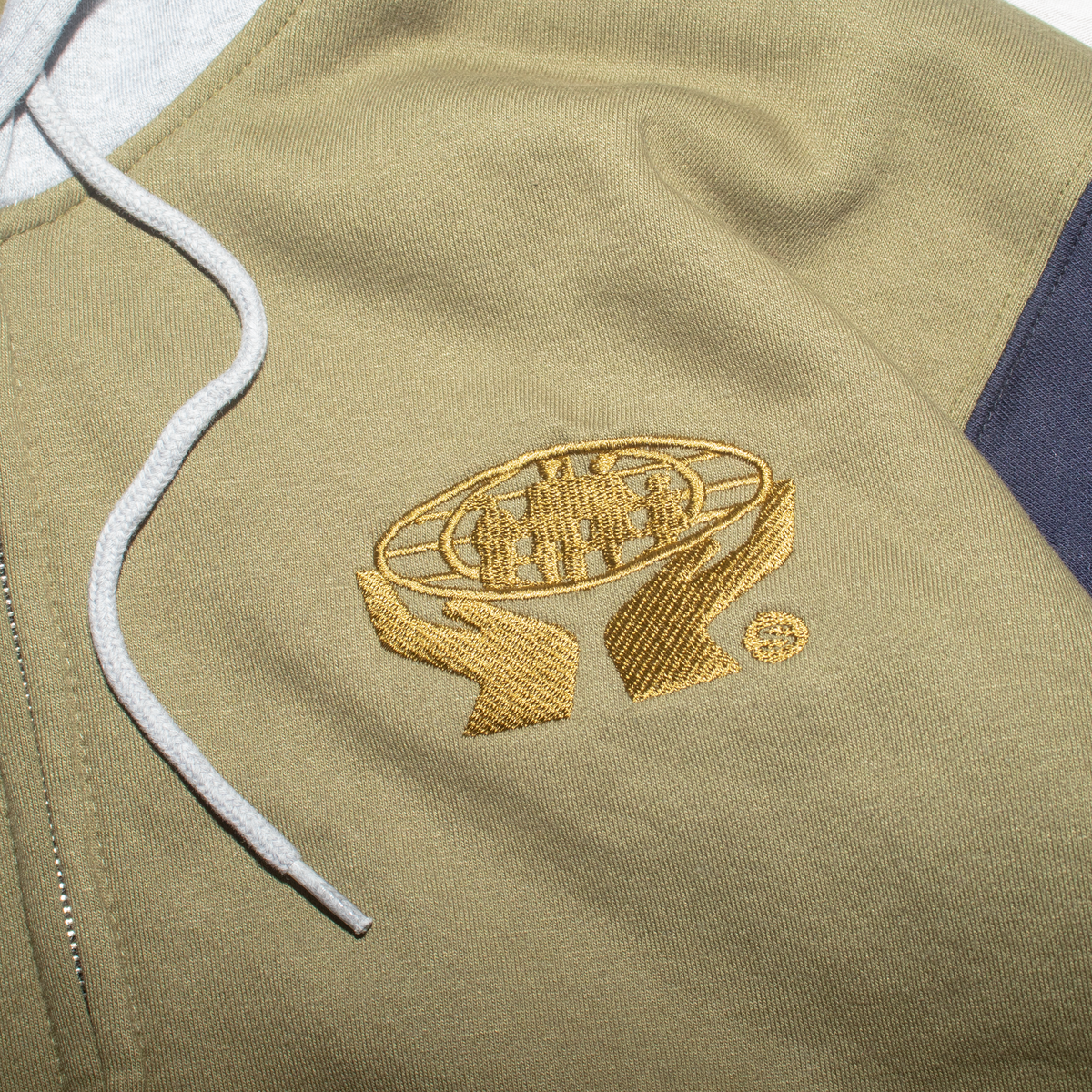 Multi Color Zip Hood