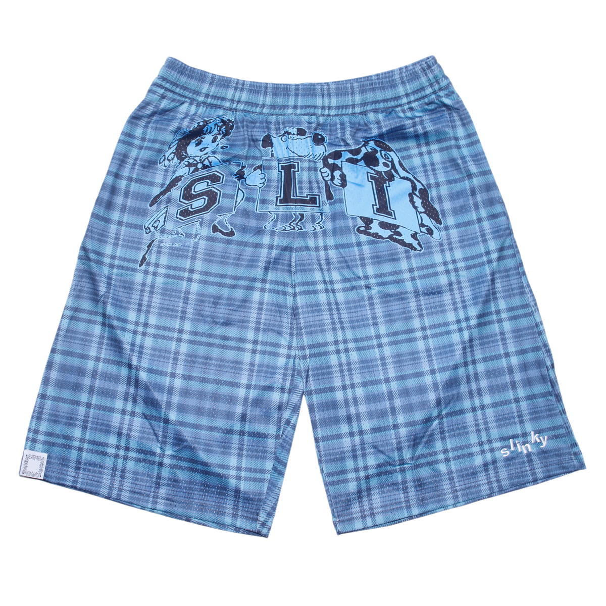 Picco Mesh Short - Blue Plaid
