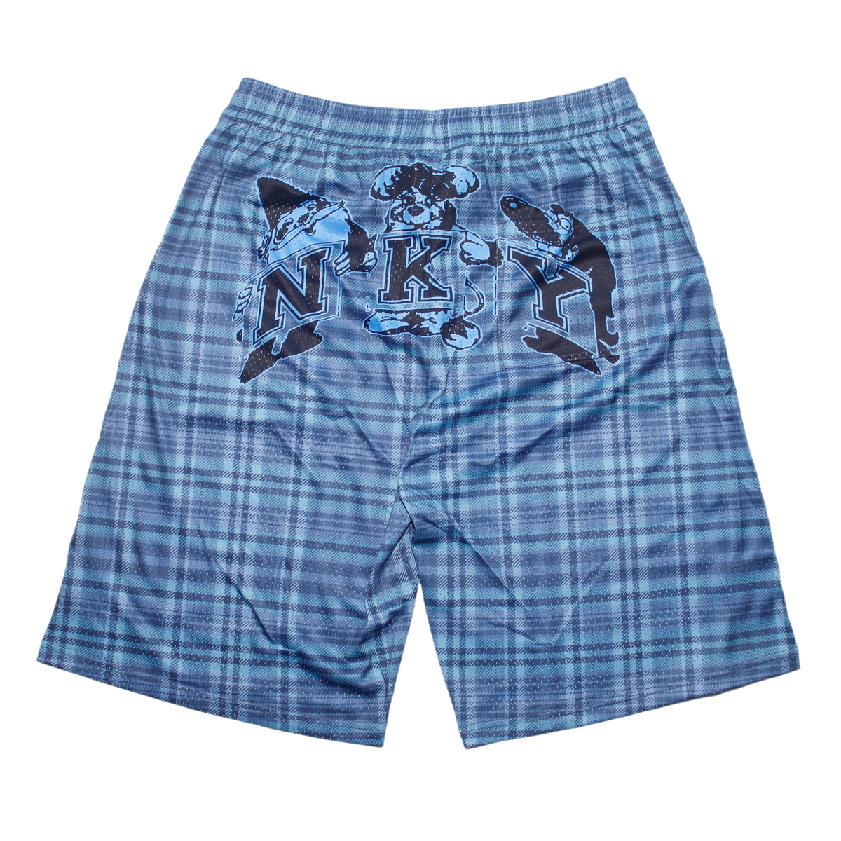 Picco Mesh Short - Blue Plaid