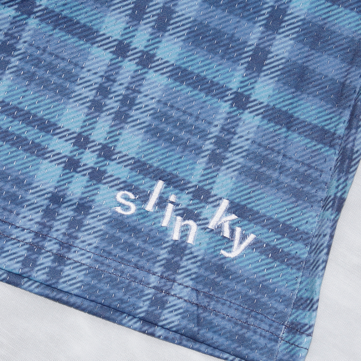 Picco Mesh Short - Blue Plaid
