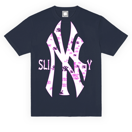 Yankees Bootleg Tee - Navy