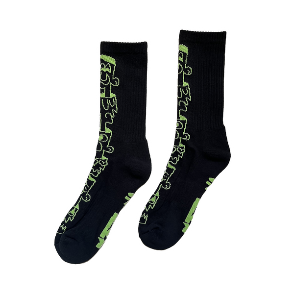 Moodswings Socks - Black/Green