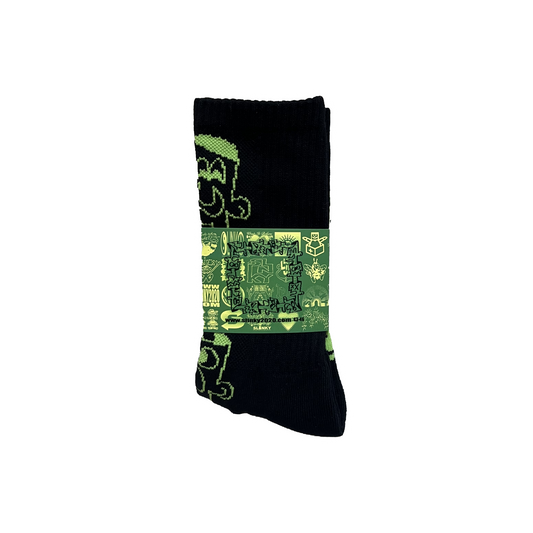 Moodswings Socks - Black/Green