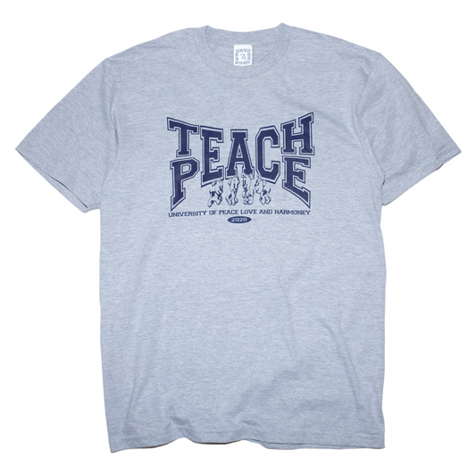 Teach Peace Tee - Grey